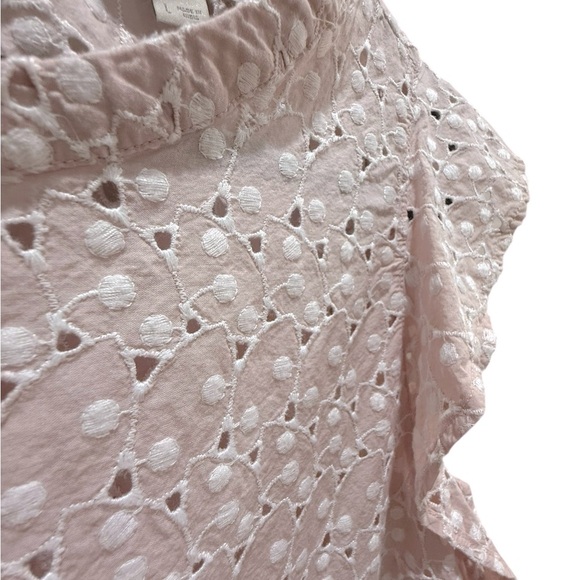 Loft eyelet flutter shell blouse size large excellent condition - Picture 5 of 7